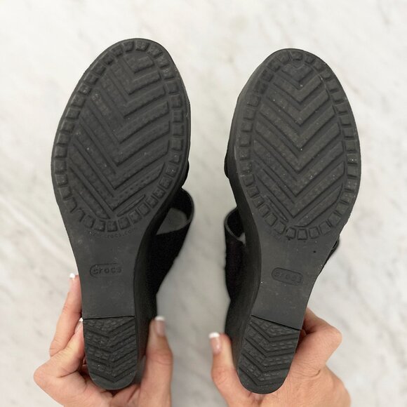 Crocs High Heels - Black - Size 8 - Picture 4 of 6